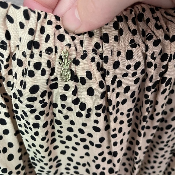 Anthropologie BEACHGOLD Off Shoulder Polka Dot Jumpsuit Size Large - Picture 11 of 15